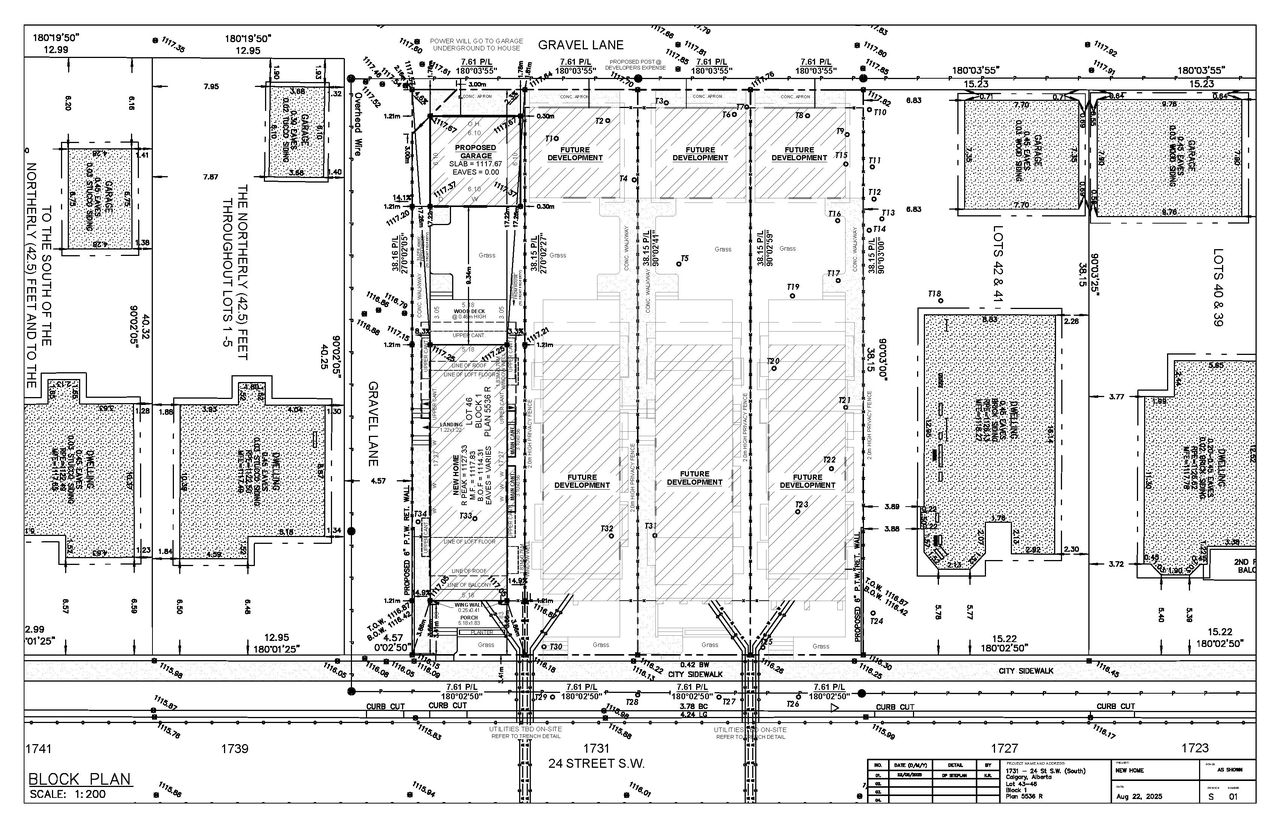 Construction site plan for project from page 8 of the file 'DP2025-05609 DMAP Plans (Submitted) 2025-10-01 (3MB)'