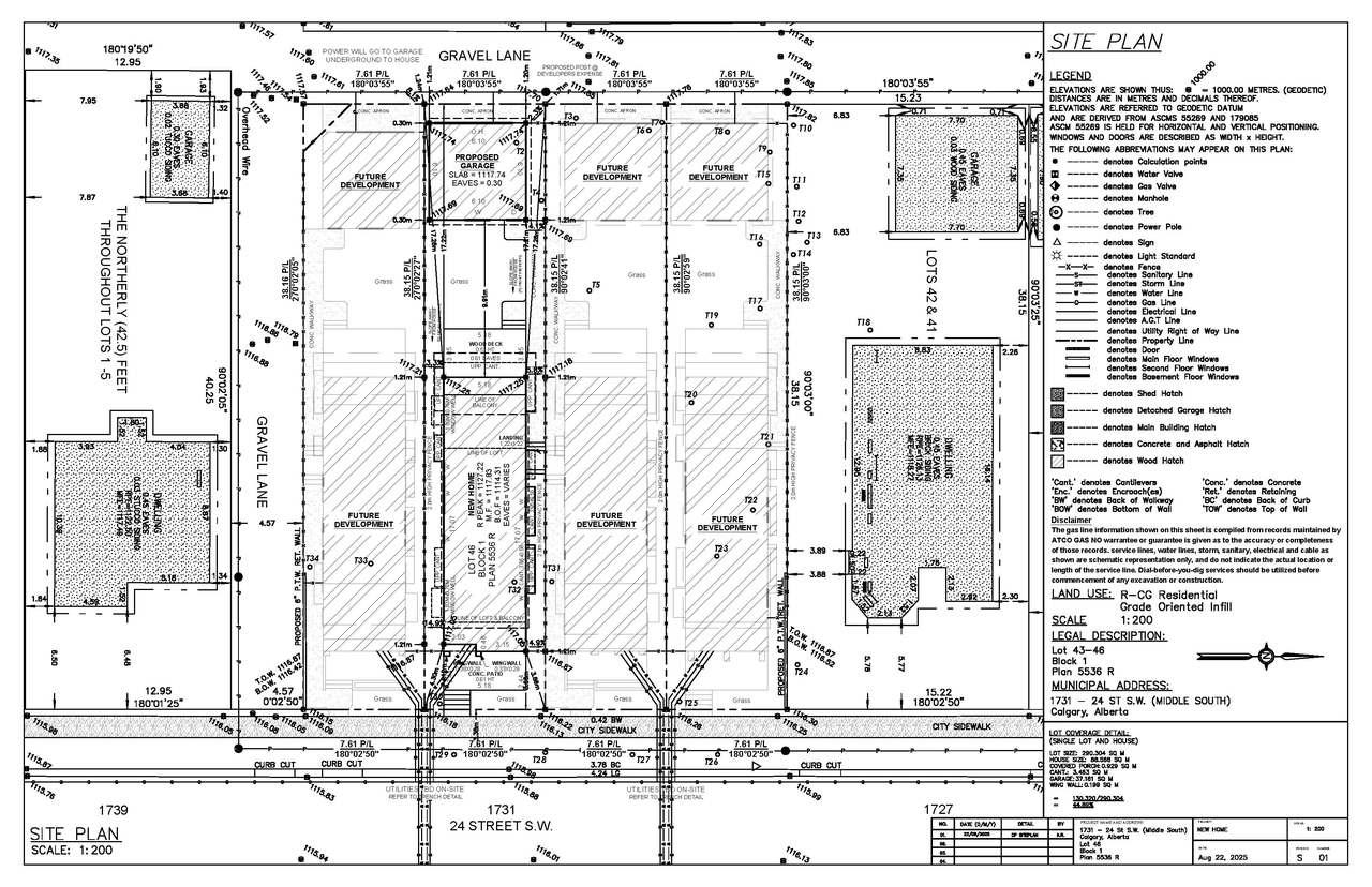 Construction site plan for project from page 6 of the file 'DP2025-05611 DMAP Plans (Submitted) 2025-10-01 (3MB)'