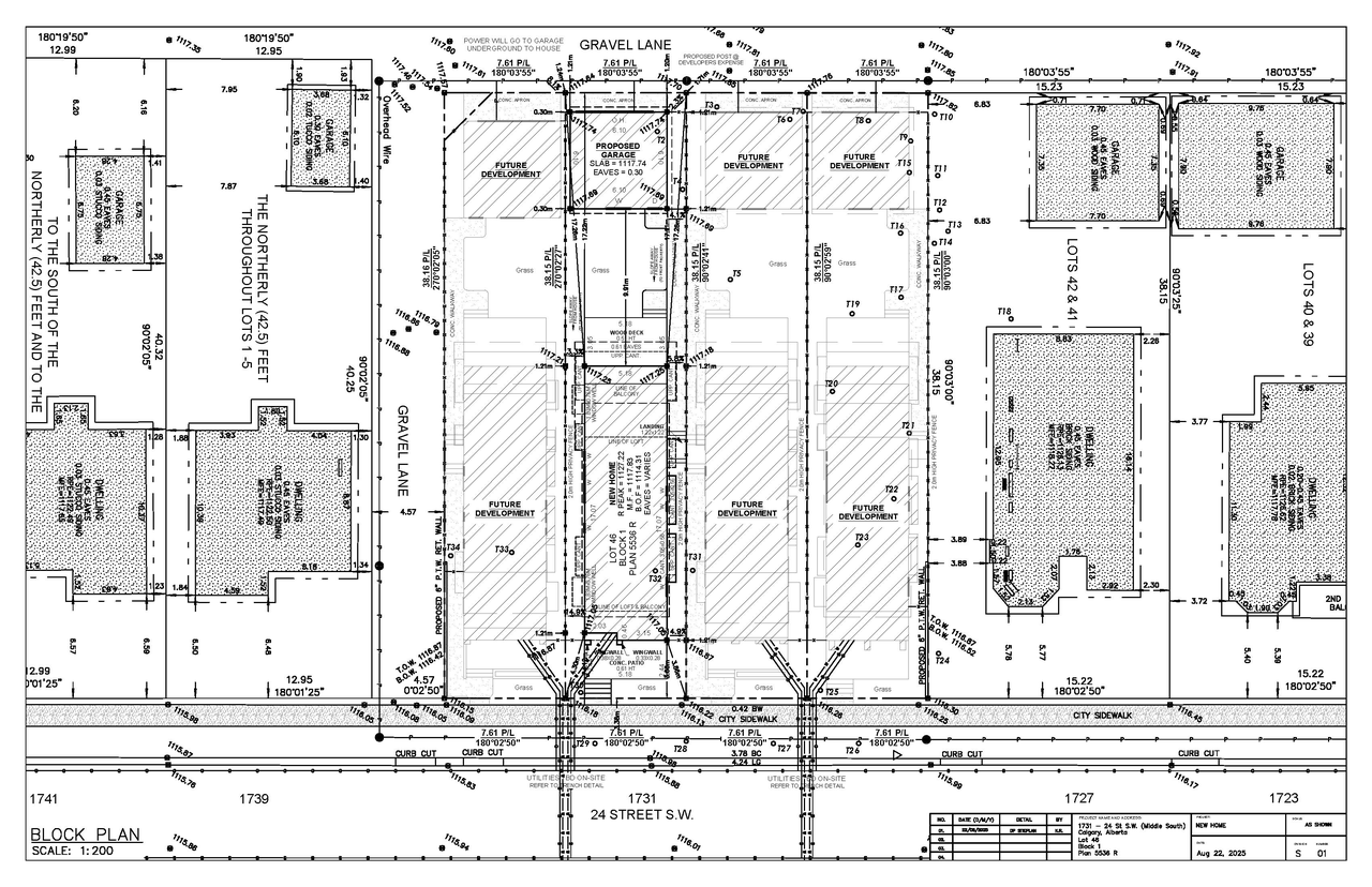 Construction site plan for project from page 7 of the file 'DP2025-05611 DMAP Plans (Submitted) 2025-10-01 (3MB)'