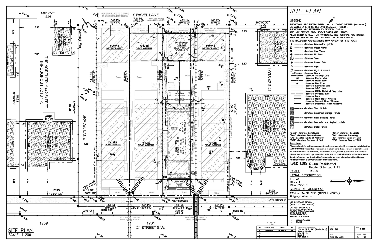 Construction site plan for project from page 6 of the file 'DMAP Plans Submitted DP2025-05612 (3MB) 2025-10-01'