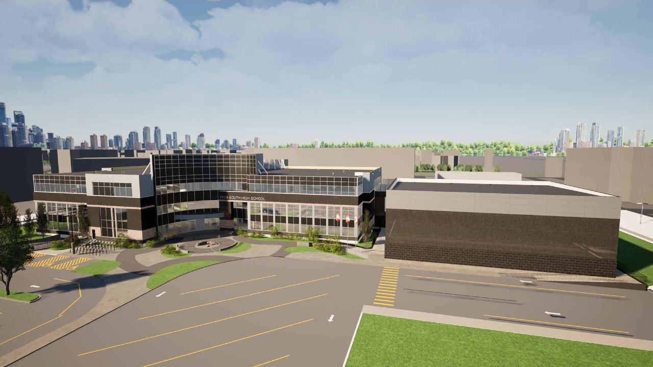 Rendering of building from page 1 of the file 'DP2025-05683 DMAP Plans (Submitted) 2025-10-06 (3MB)'