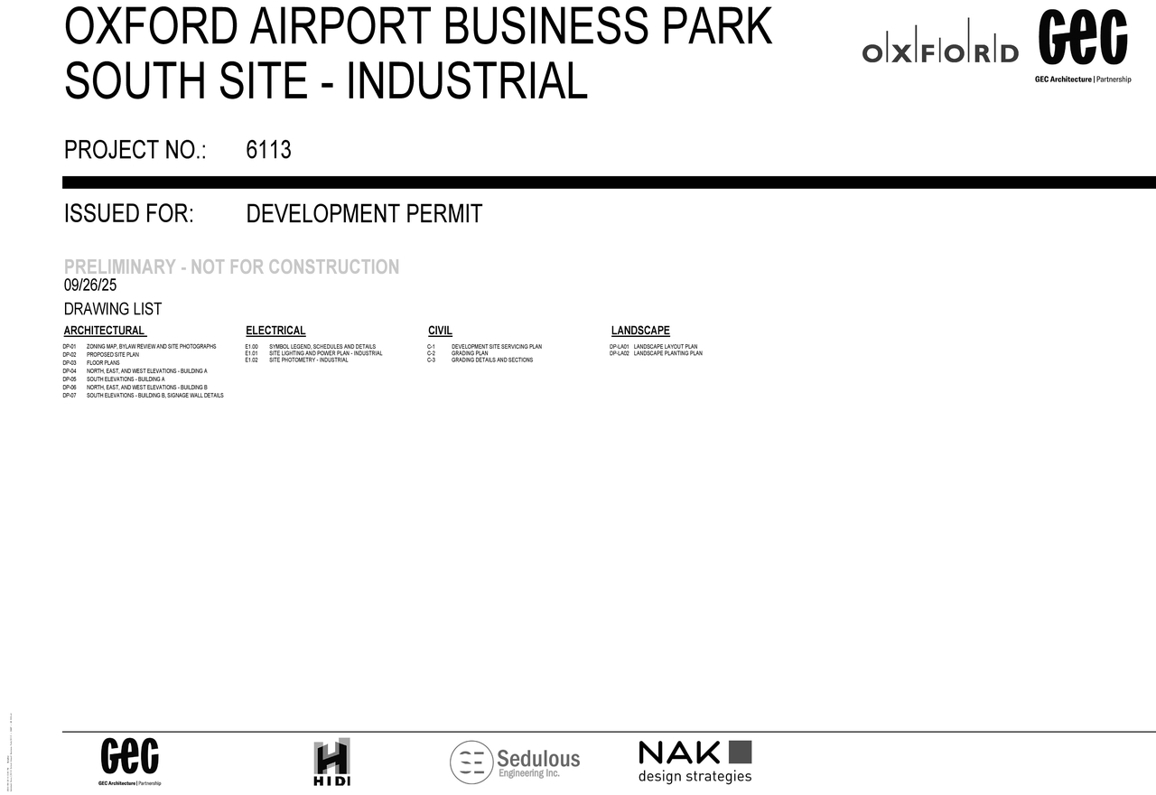 Construction site plan for project from page 1 of the file 'DMAP Plans Submitted DP2025-05685 (8MB) 2025-10-06'