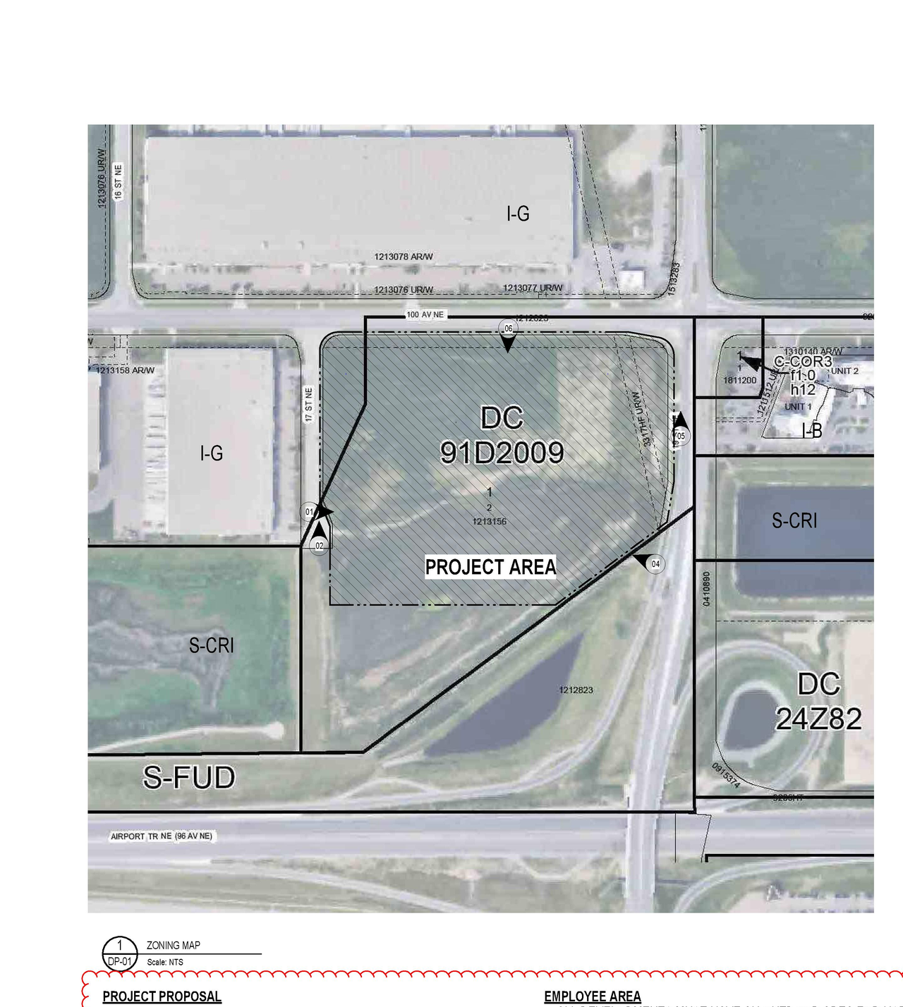 Construction site plan for project from page 2 of the file 'DP2025-05685 DMAP Plans (Amended) 2026-04-10 (7MB)'