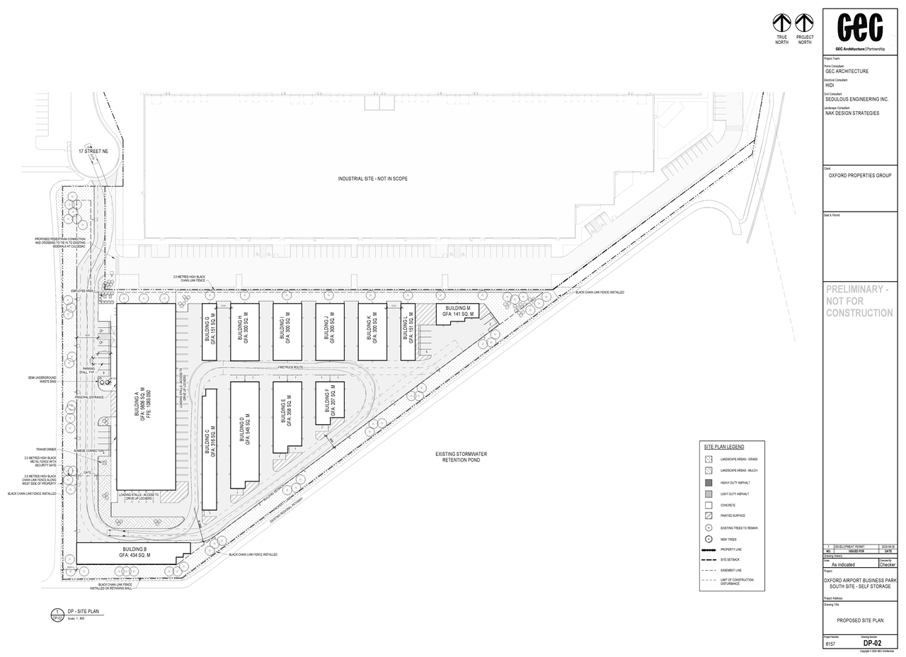 Construction site plan for project from page 3 of the file 'DMAP Plans (Submitted) DP2025-05687  (9MB) 2025-11-10'