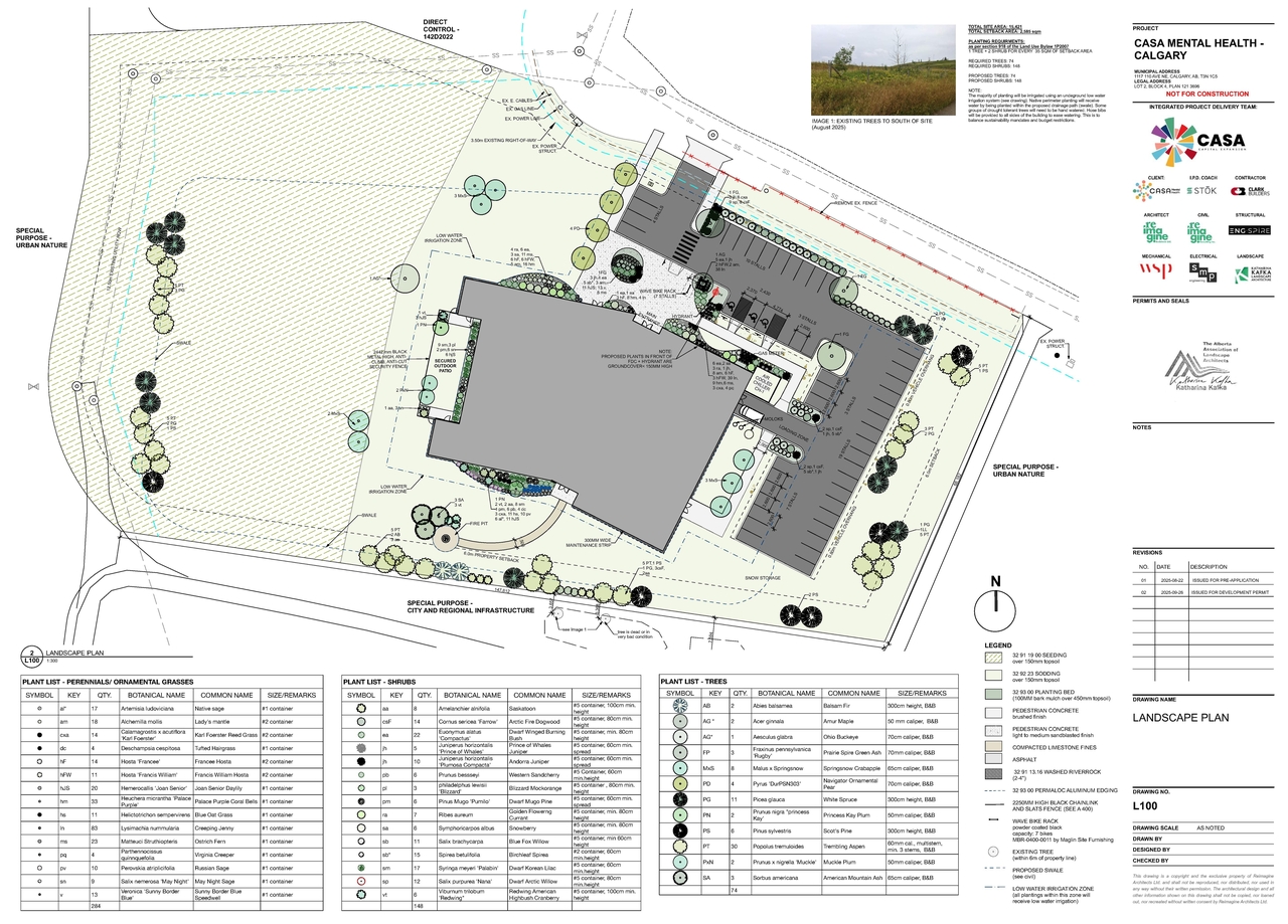 Construction site plan for project from page 6 of the file 'DP2025-05700 DMAP Plans (Submitted) 2025-10-06 (19MB)'