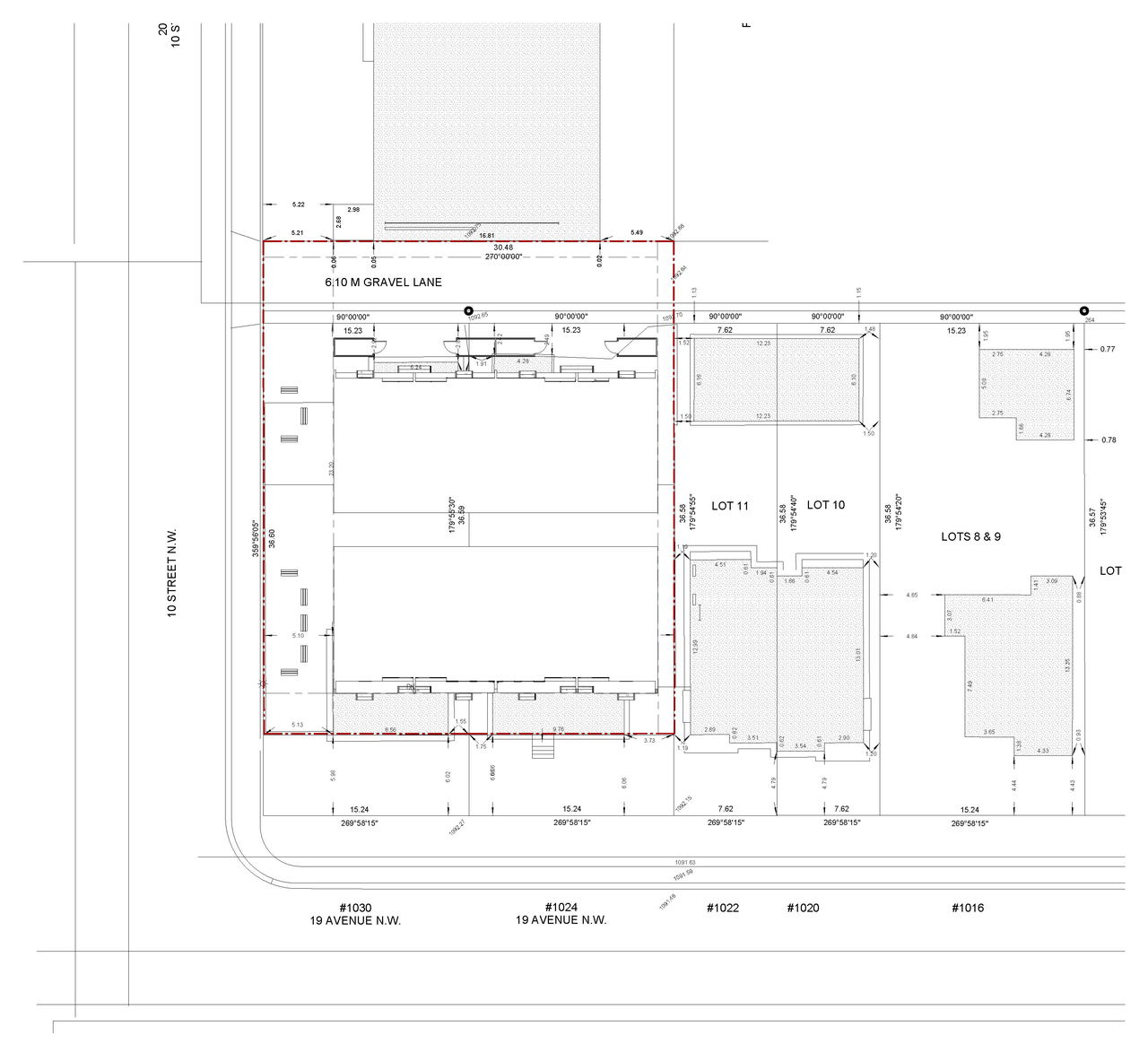 Construction site plan for project from page 2 of the file 'DP2025-05814 DMAP Plans (Submitted)  2025-10-10 (4MB)'