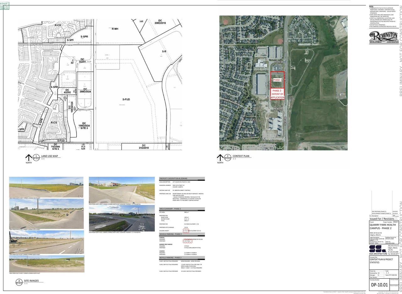 Construction site plan for project from page 2 of the file 'DP2025-05901 DMAP Amended Plans (15MB) 2026-02-05'
