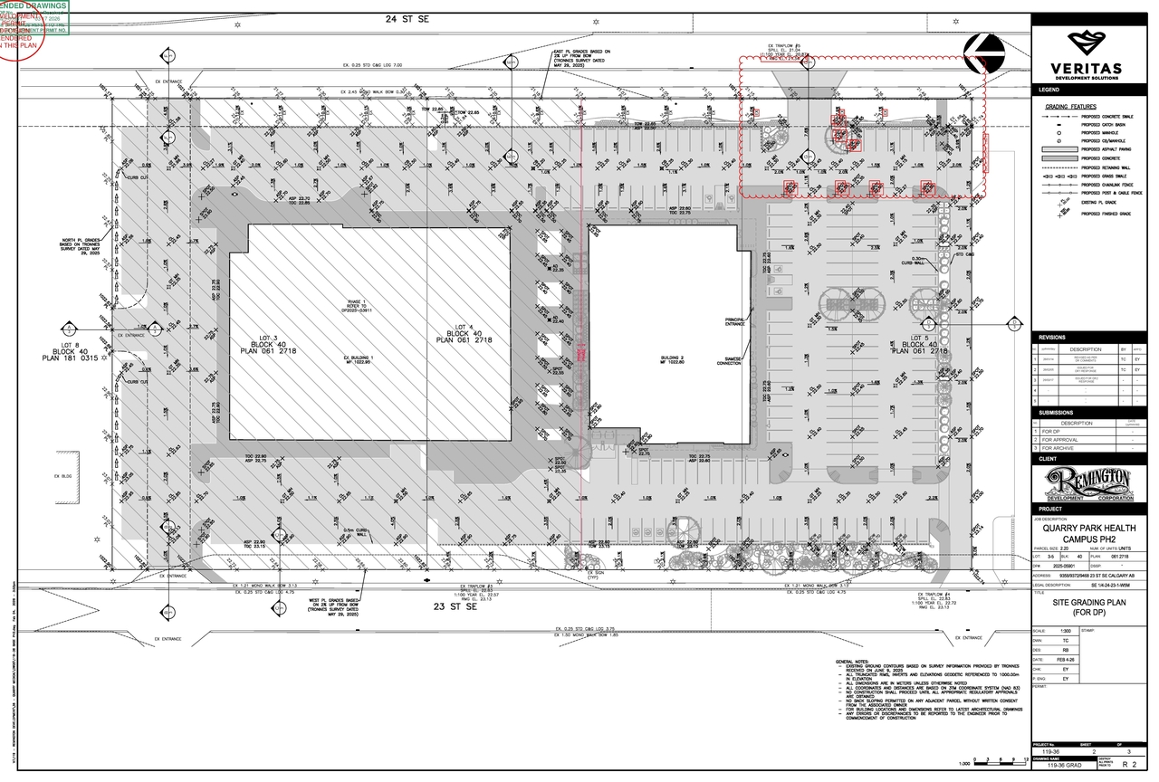 Construction site plan for project from page 11 of the file 'DP2025-05901 - DMAP DECISION RENDERED (26MB) 2026-03-17'