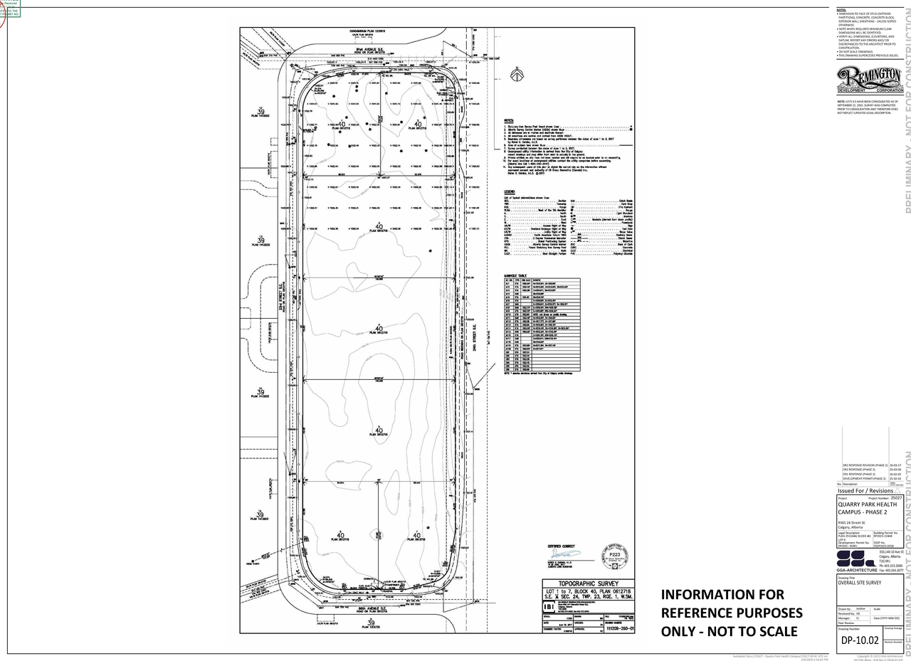 Construction site plan for project from page 3 of the file 'DP2025-05901 - DMAP DECISION RENDERED (26MB) 2026-03-17'