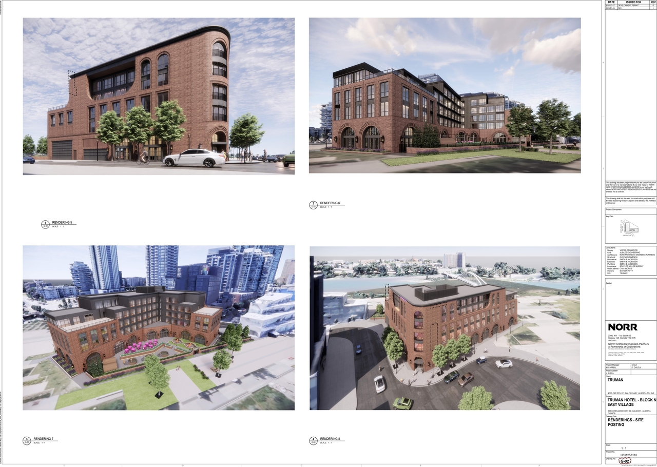 Rendering of building from page 3 of the file 'DP2025-05965 DMAP Amended Plans (7MB) 2026-01-15'