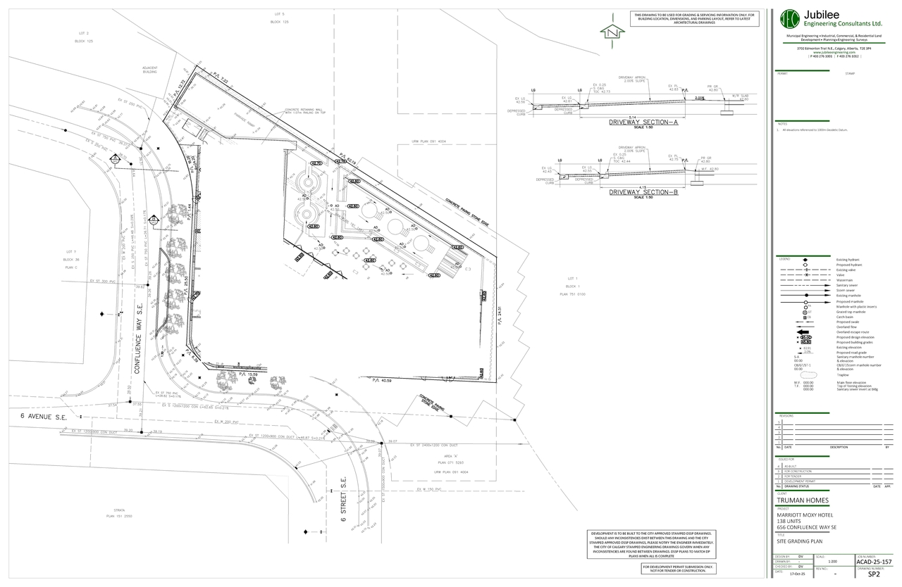 Construction site plan for project from page 5 of the file 'DMAP Plans Submitted DP2025-05965 (17MB) 2025-10-21'