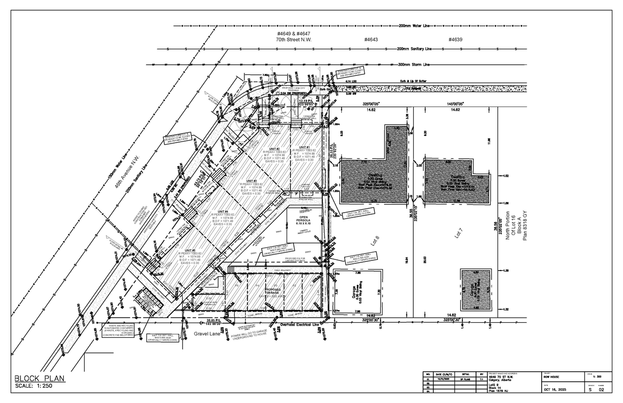 Construction site plan for project from page 7 of the file 'DP2025-05970 DMAP Plans Amended (3MB) 2026-01-21'