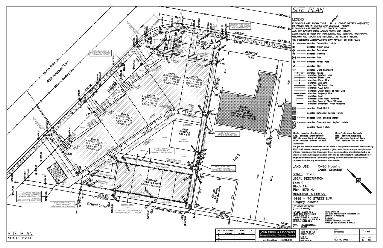Construction site plan for project from page 5 of the file 'DMAP Plans (Submitted) DP2025-05970  (2MB) 2025-10-21'