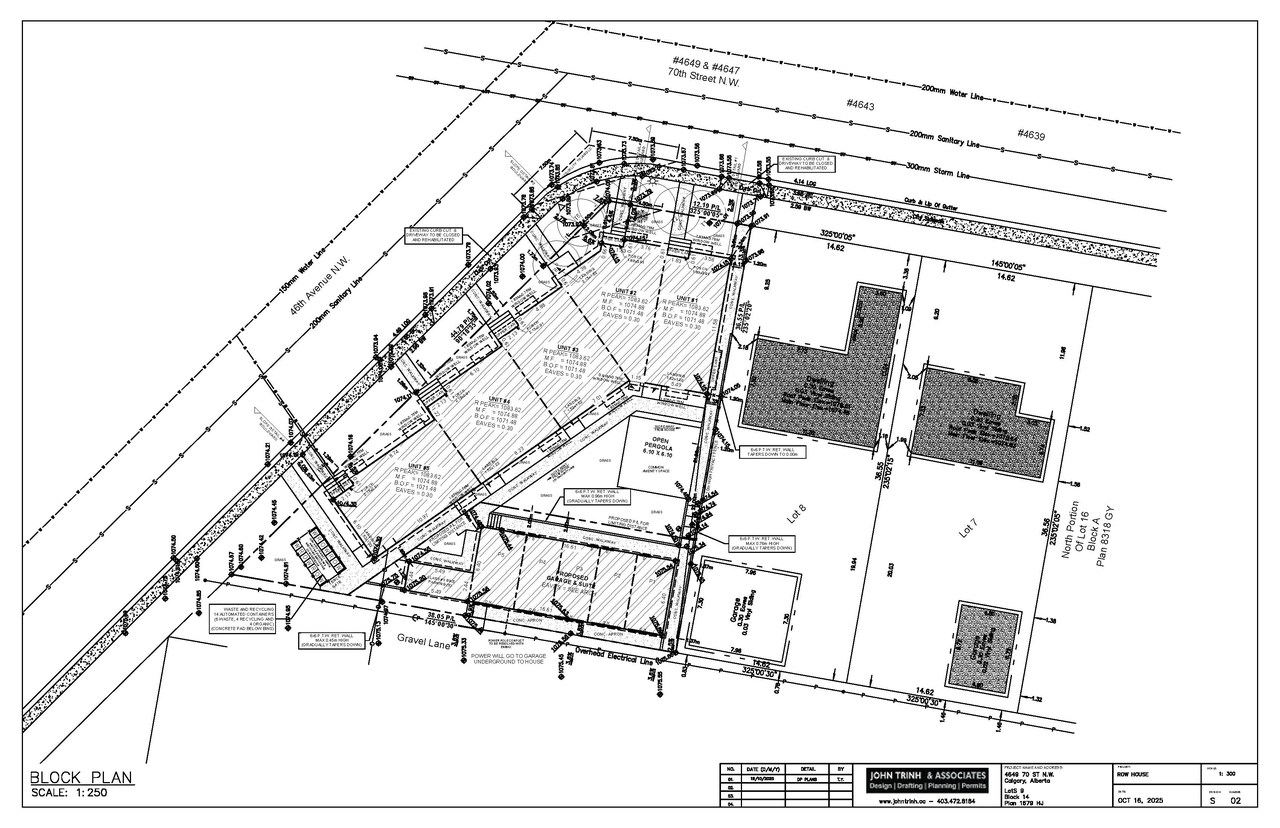 Construction site plan for project from page 6 of the file 'DMAP Plans (Submitted) DP2025-05970  (2MB) 2025-10-21'
