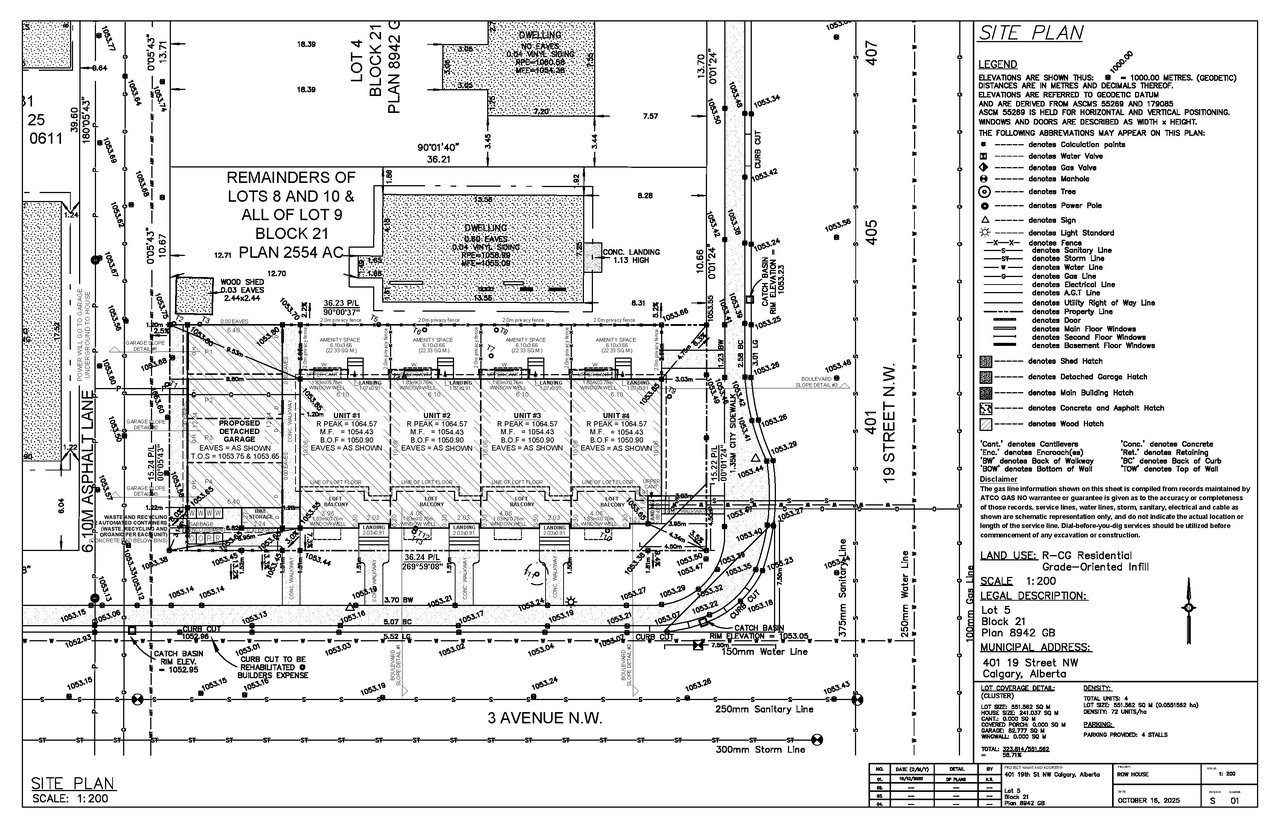 Construction site plan for project from page 1 of the file 'DP2025-06007 DMAP Plans Submitted (4MB) 2025-11-25'