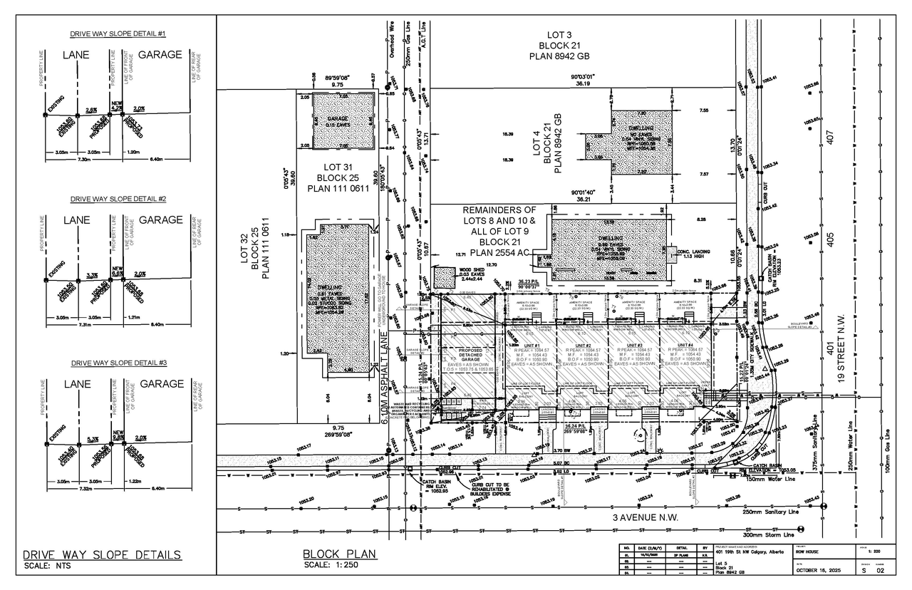 Construction site plan for project from page 2 of the file 'DP2025-06007 DMAP Plans Submitted (4MB) 2025-11-25'