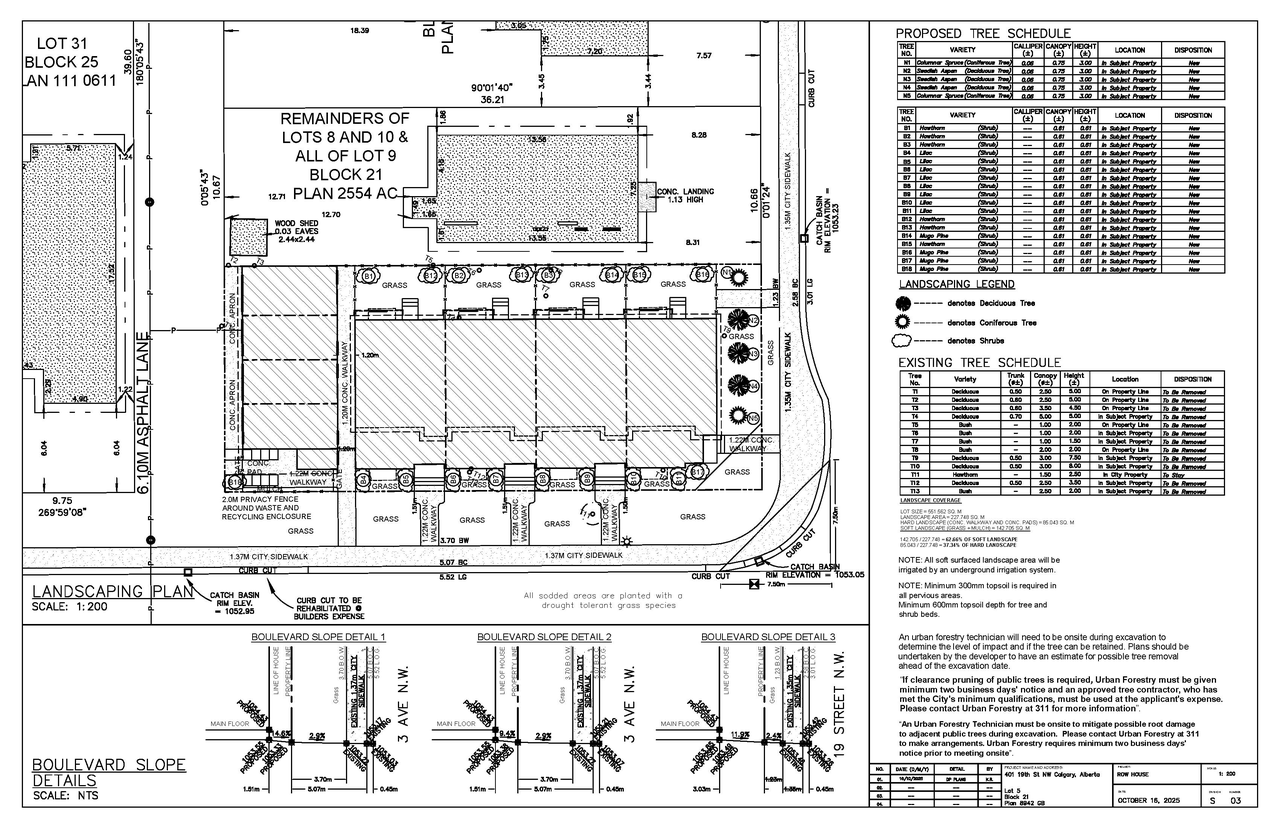 Construction site plan for project from page 3 of the file 'DP2025-06007 DMAP Plans Submitted (4MB) 2025-11-25'