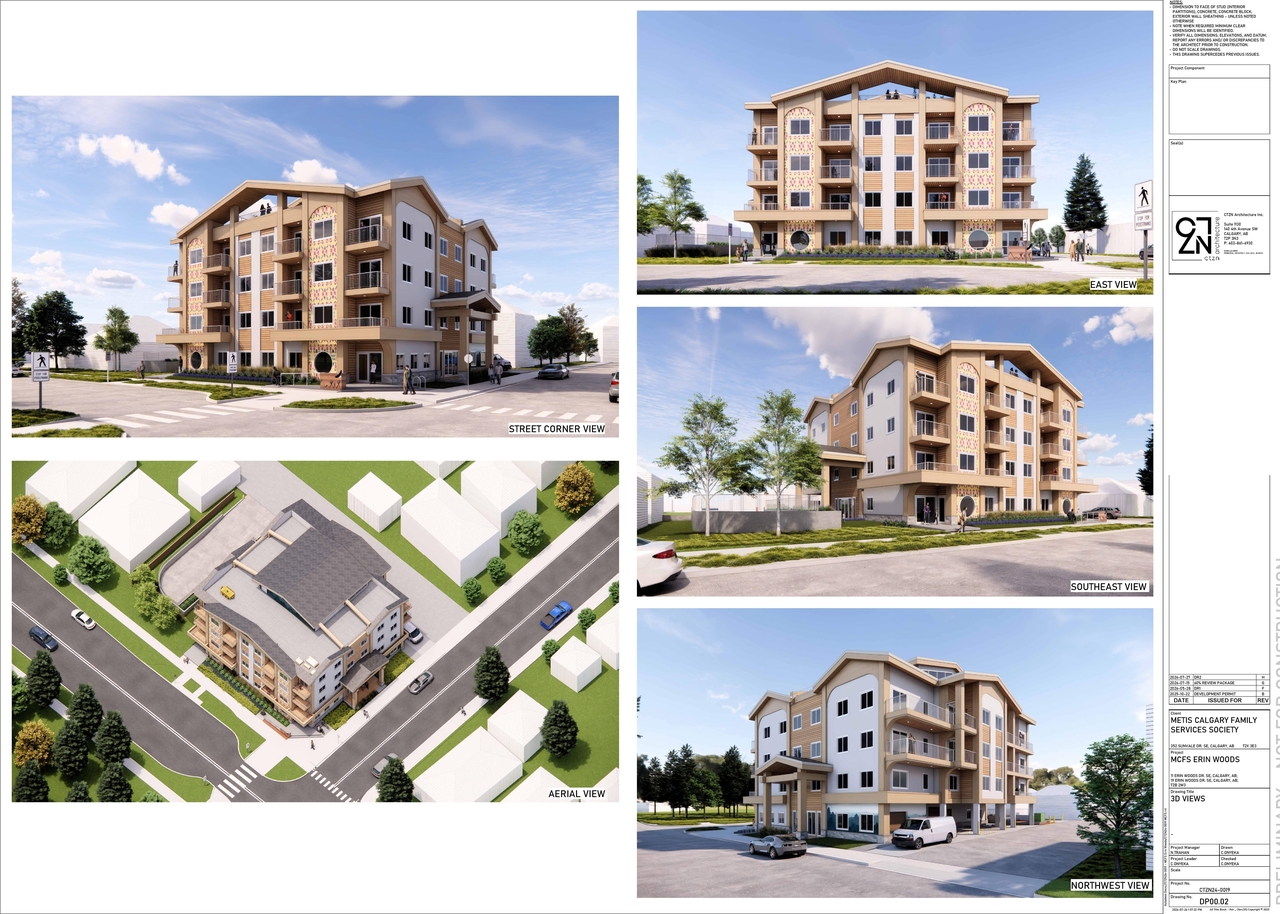 Rendering of building from page 3 of the file 'DP2025-06010 DMAP Plans Amended (16MB) 2026-07-27'