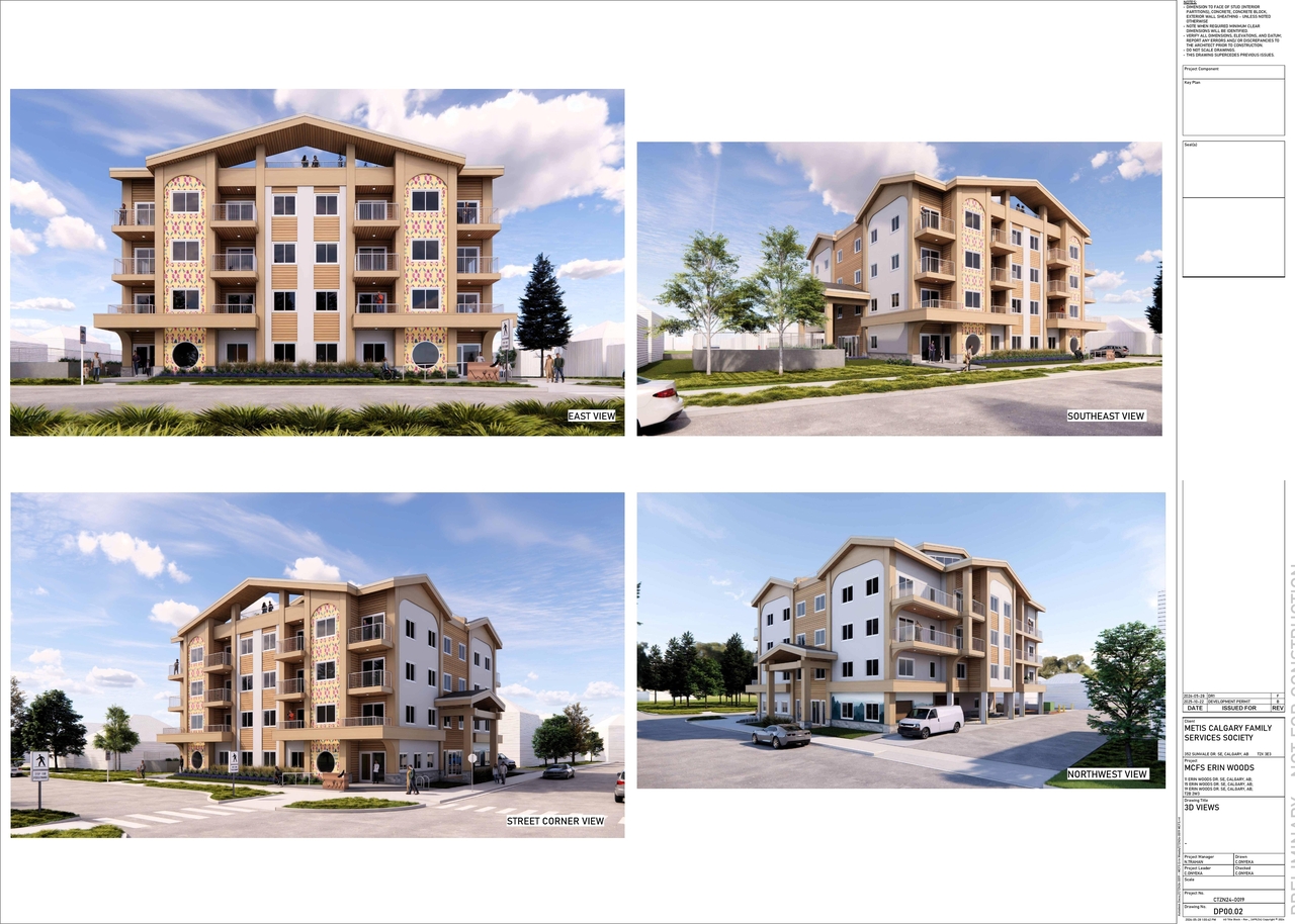 Rendering of building from page 3 of the file 'DP2025-06010 DMAP Plans Amended (15MB) 2026-05-28'