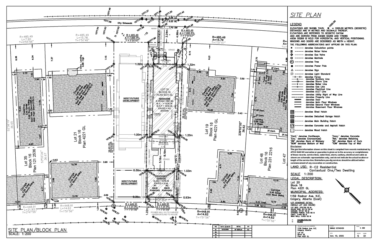Construction site plan for project from page 7 of the file 'DP2025-06036 DMAP Plans Submitted (2MB) 2025-10-24'