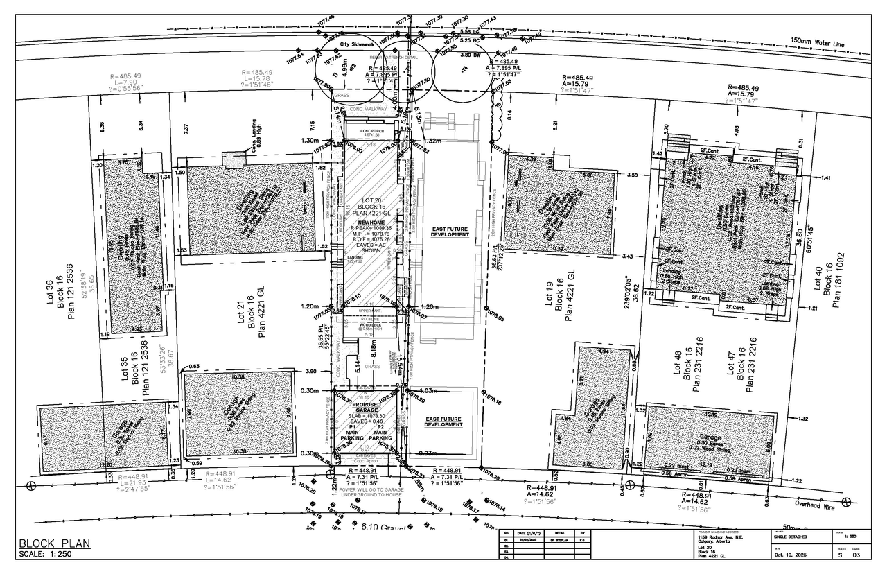 Construction site plan for project from page 4 of the file 'DP2025-06041 DMAP Amended Plans (3MB) 2026-01-22'