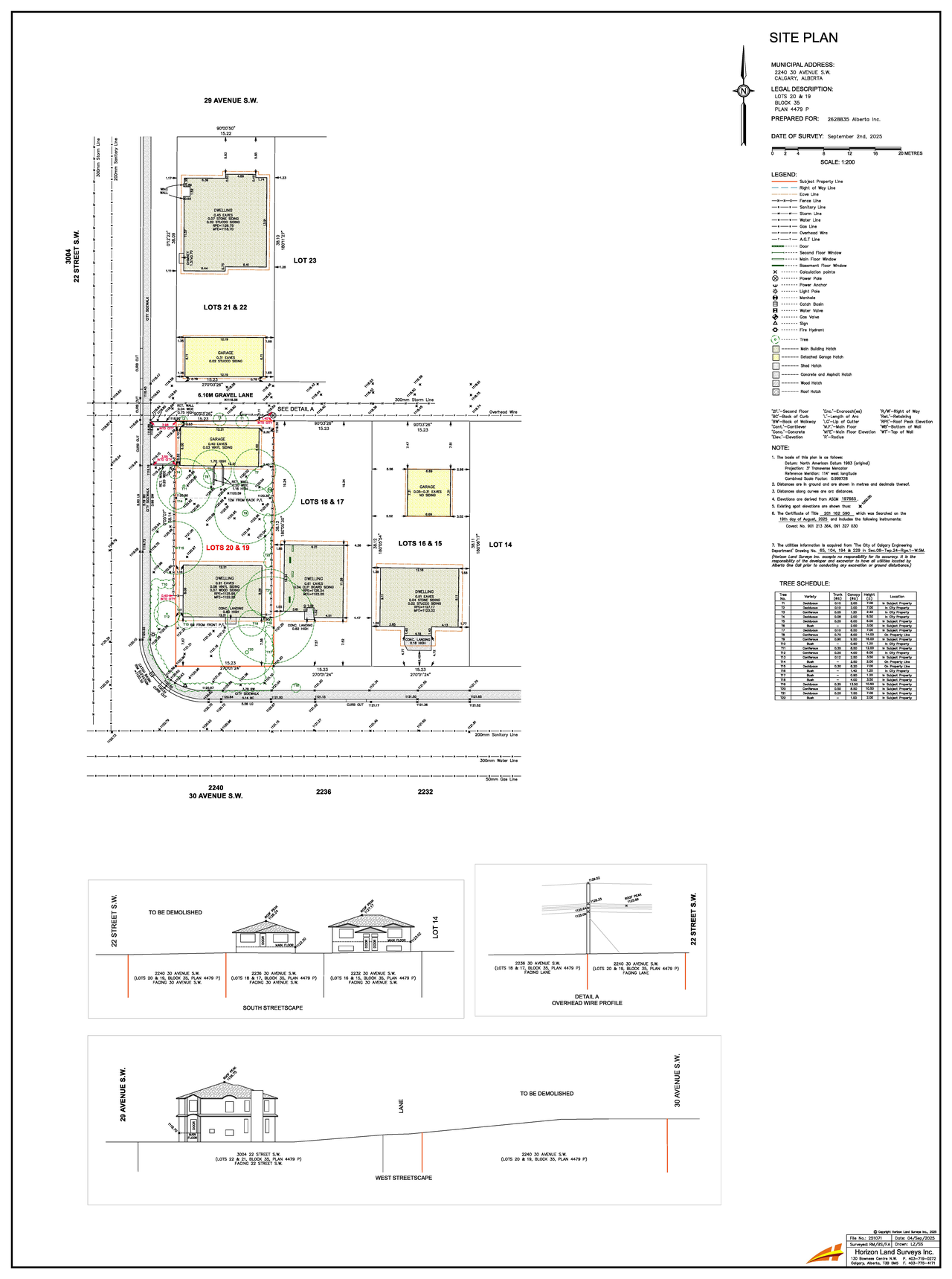 Construction site plan for project from page 3 of the file 'DMAP Plans Submitted DP2025-06088 (2MB) 2025-10-28'