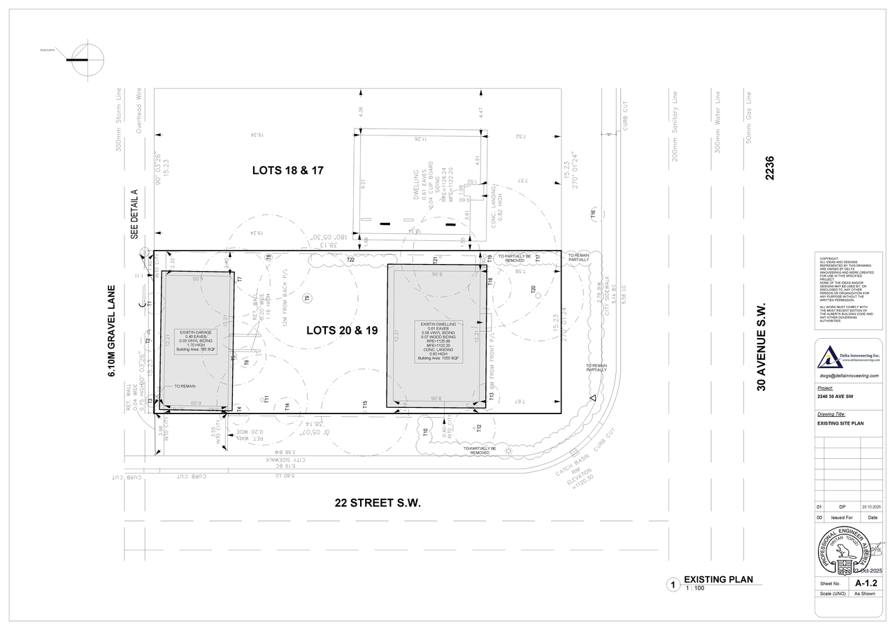 Construction site plan for project from page 4 of the file 'DMAP Plans Submitted DP2025-06088 (2MB) 2025-10-28'