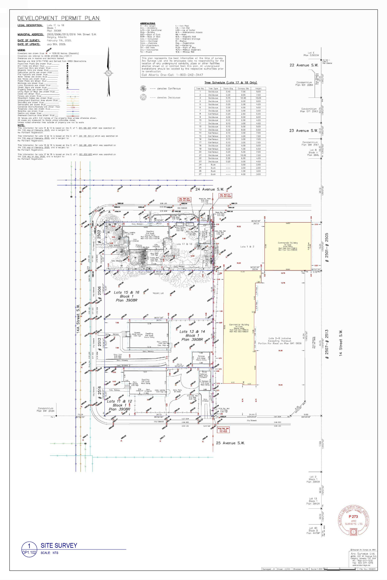 Construction site plan for project from page 2 of the file 'DP2025-06096 DMAP Plans (Amended)2026-04-02 (7MB)'