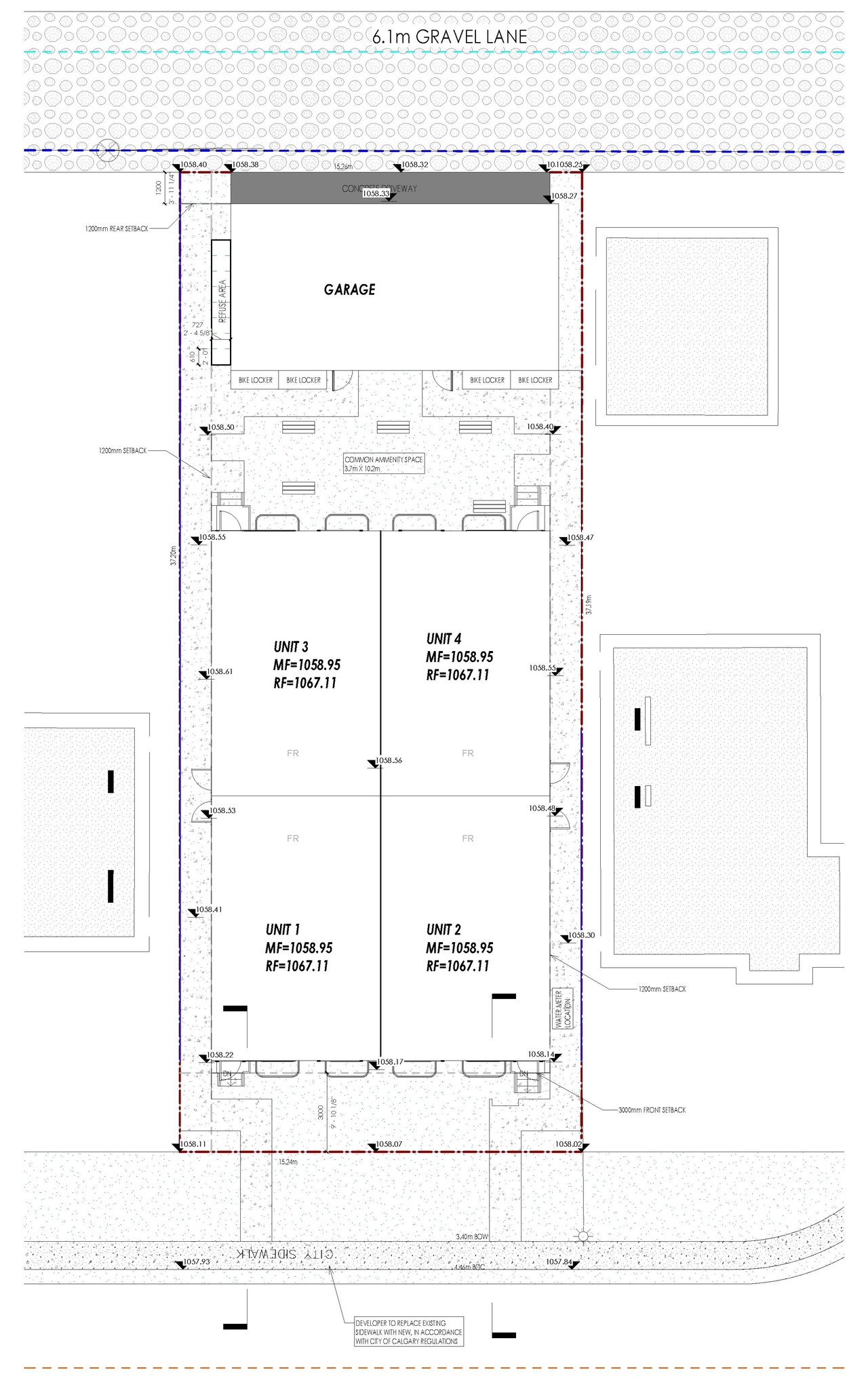 Construction site plan for project from page 2 of the file 'DP2025-06163 DMAP PLANS (AMENDED) 2026-01-21 (3MB)'
