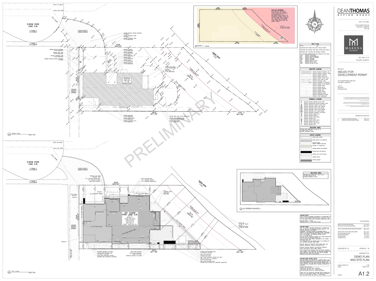 Construction site plan for project from page 6 of the file 'DP2025-06186 DMAP Plans (Submitted) 2025-10-31 (9MB)'