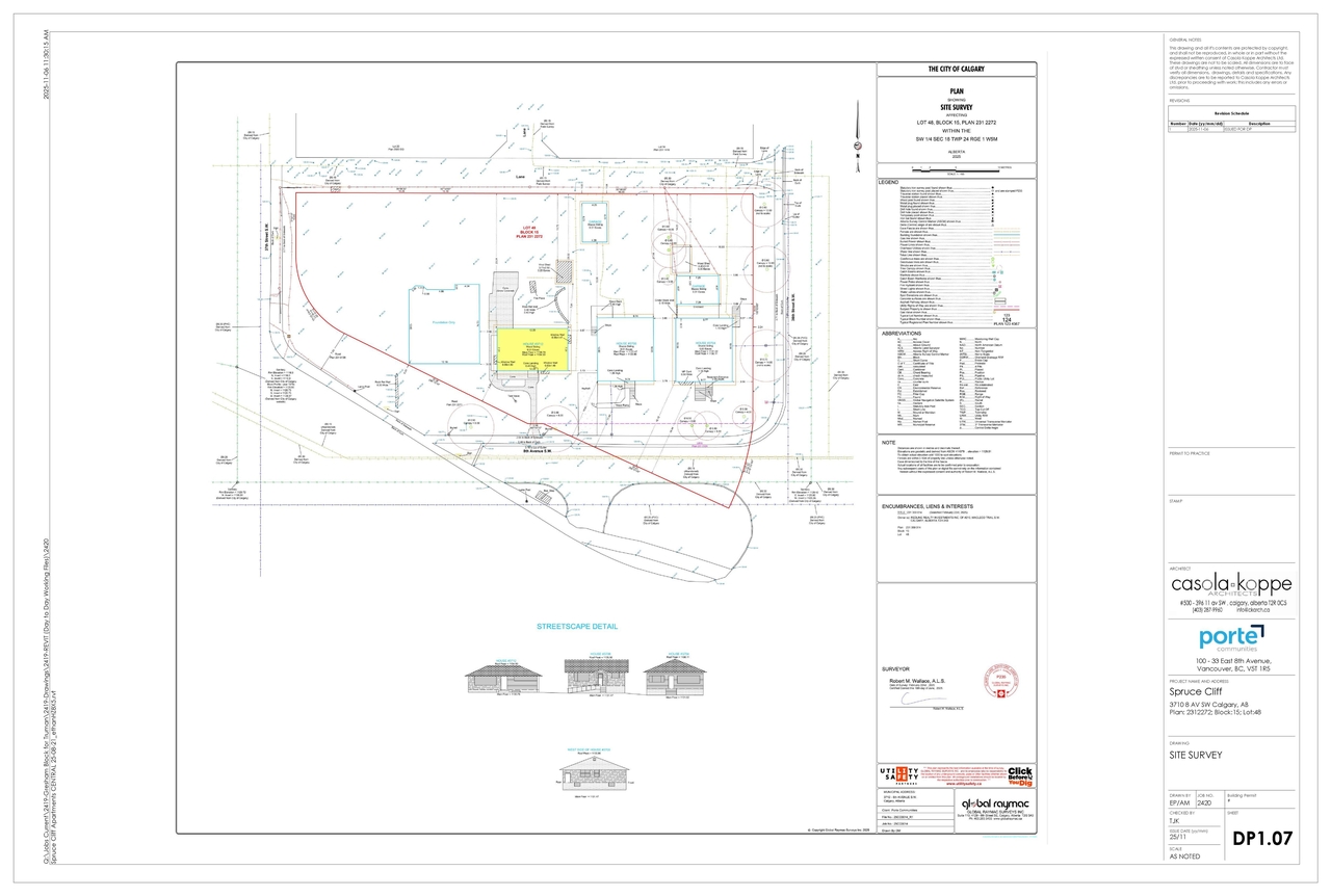 Construction site plan for project from page 4 of the file 'DP2025-06331 DMAP Plans (Submitted) 2025-11-10 (5MB)'