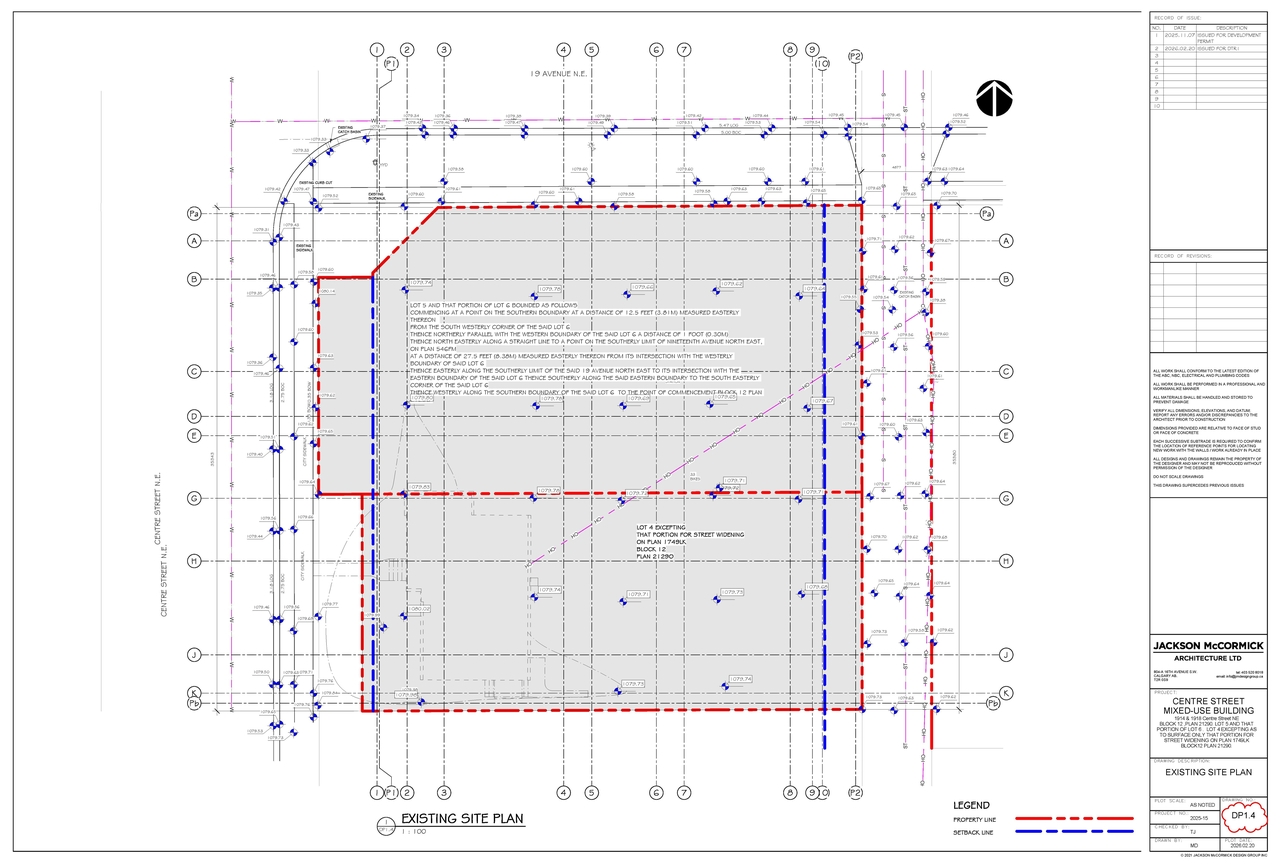 Construction site plan for project from page 10 of the file 'DP2025-06335 DMAP Plans Amended (10MB) 2026-02-23'