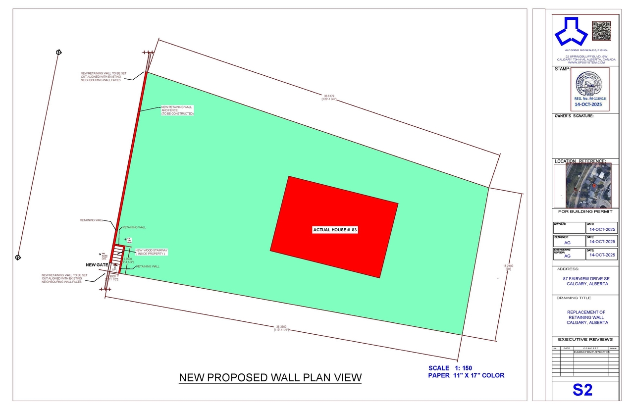 Construction site plan for project from page 2 of the file 'DP2025-06364 DMAP Plans Submitted (1MB) 2026-03-08'