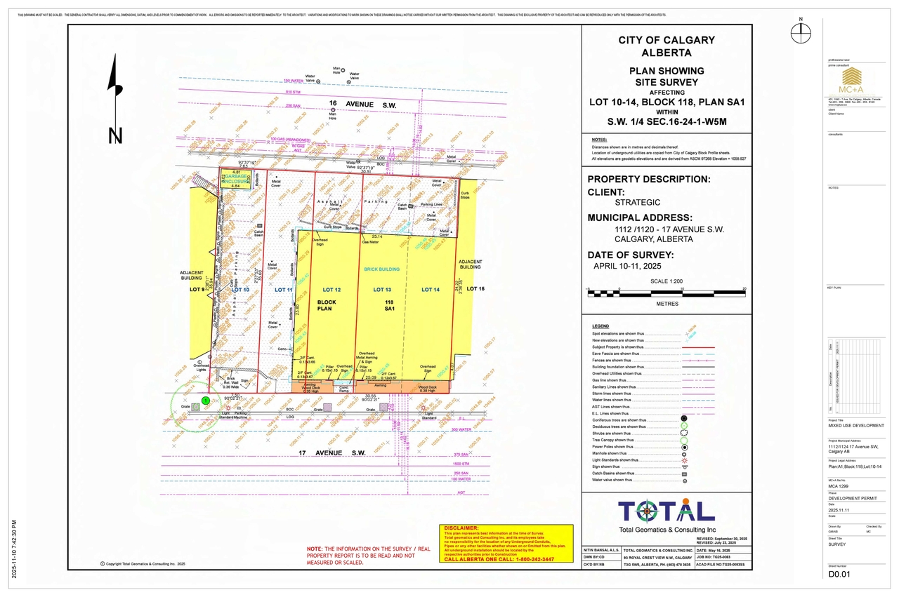 Construction site plan for project from page 2 of the file 'DMAP Plans (Submitted) DP2025-06373 (9MB) 2025-11-12'