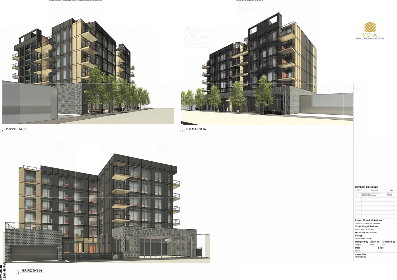 Rendering of building from page 5 of the file 'DP2025-06373 DMAP Plans (Amended) (5.5MB) 2026-06-23'