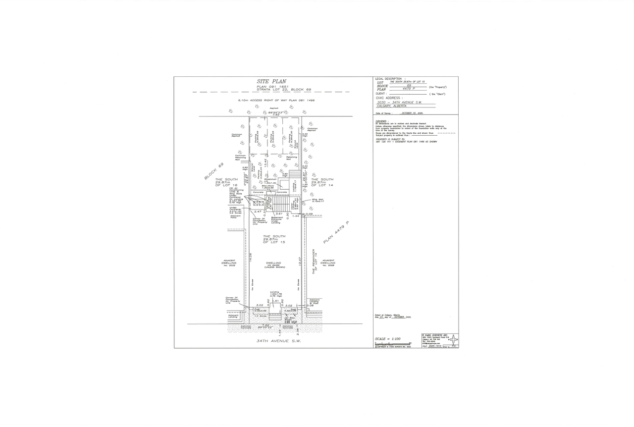 Construction site plan for project from page 1 of the file 'DP2025-06402 DMAP Plans Submitted 2025-12-09 (2MB)'