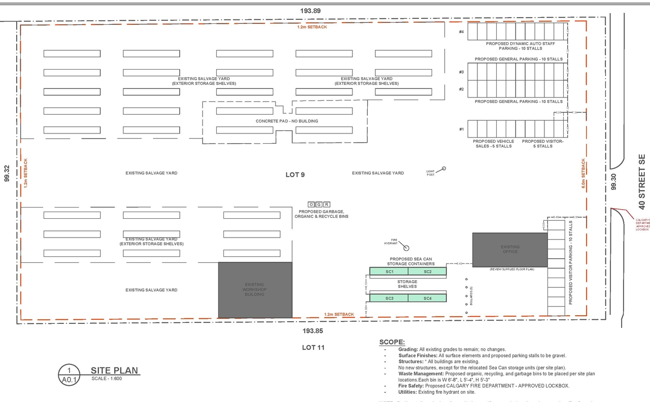 Floor plan for project from page 1 of the file 'DP2025-06525 - DMAP PLANS - DECISION RENDERED - 2026-05-01 (1MB)'