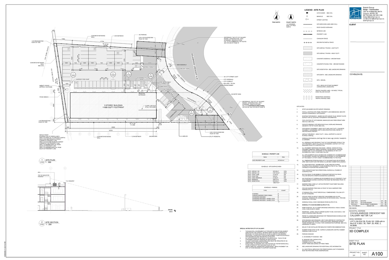 Floor plan for project from page 4 of the file 'DP2025-06557 DMAP Plans (Submitted)2025-11-19 (4MB)'
