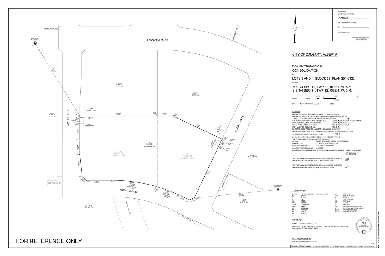 Construction site plan for project from page 3 of the file 'DP2025-06562 DMAP Plans Submitted (20MB) 2025-11-20'