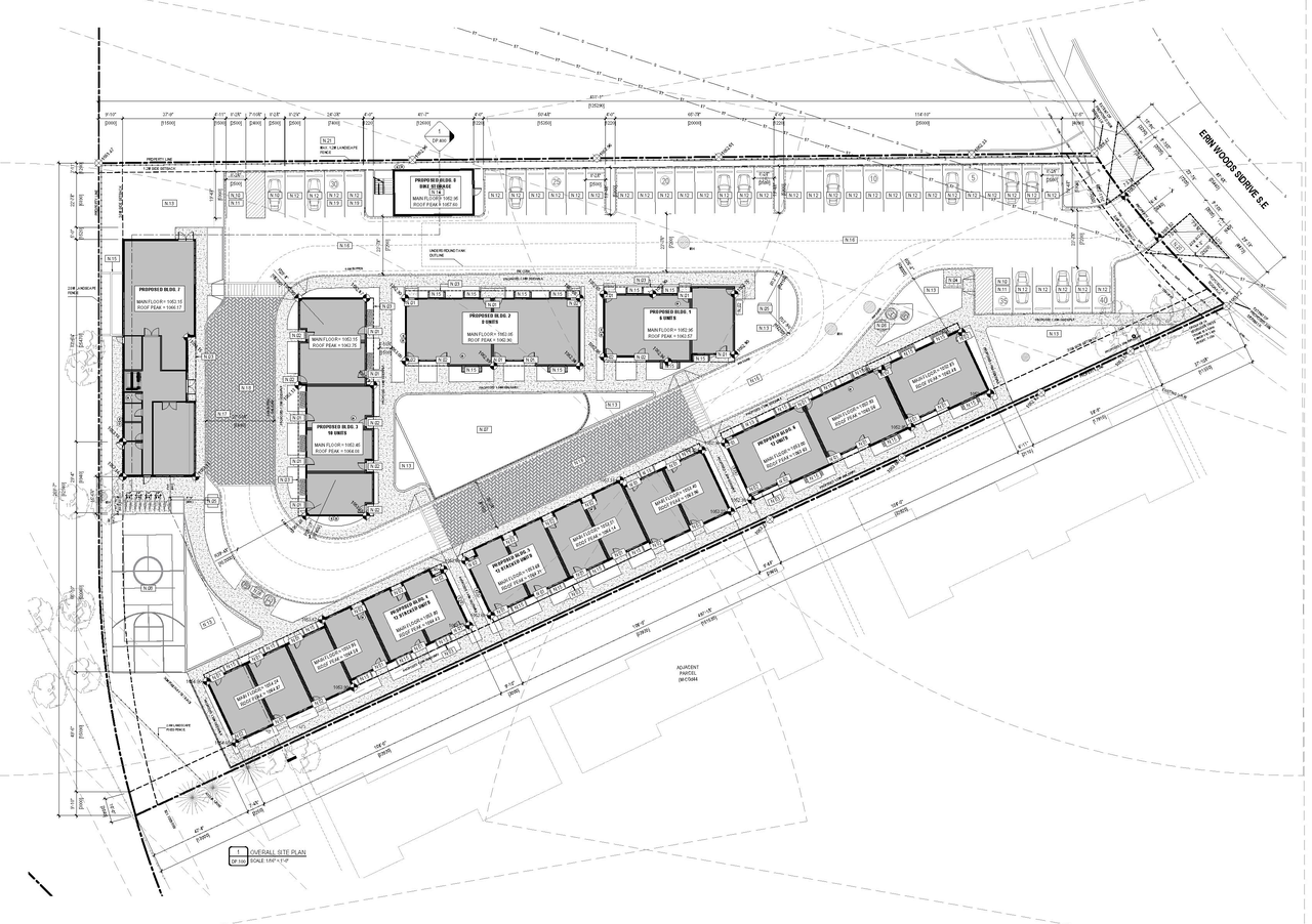 Construction site plan for project from page 2 of the file 'DMAP Plans (DECISION RENDRERED) DP2025-06614 (7MB) 2026-06-09'