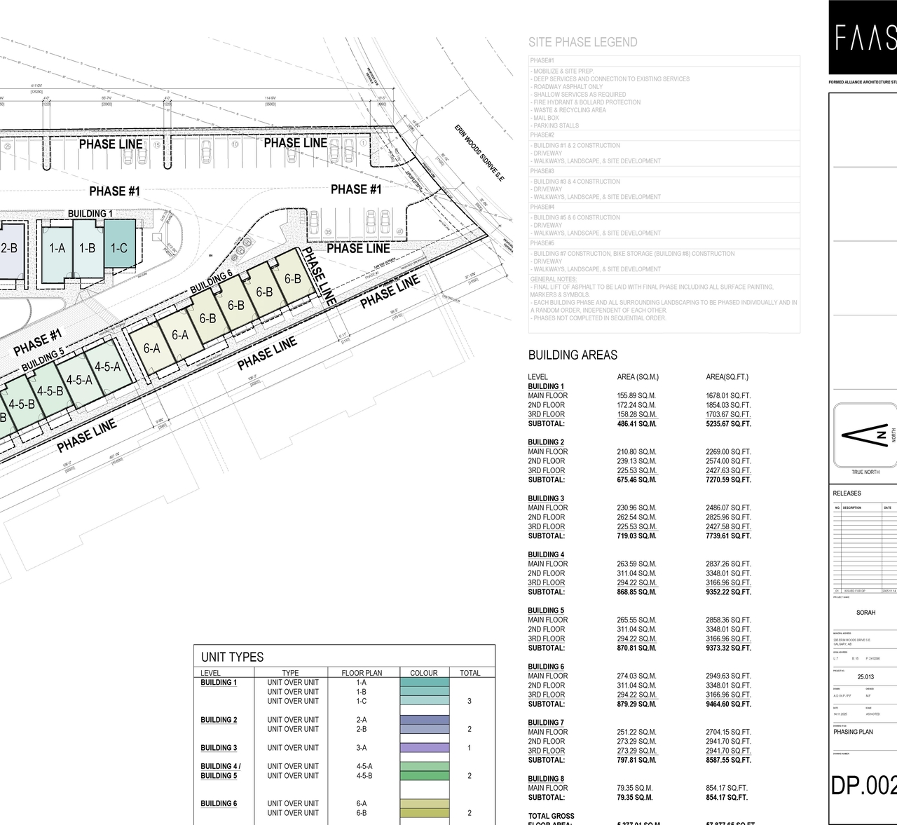 Floor plan for project from page 1 of the file 'DP2025-06614 DMAP Plans Amended 2025-12-03 (10MB)'