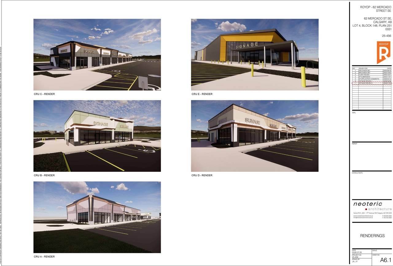 Rendering of building from page 10 of the file 'DP2025-06717 DMAP Plans Amended (19MB) 2026-07-31'