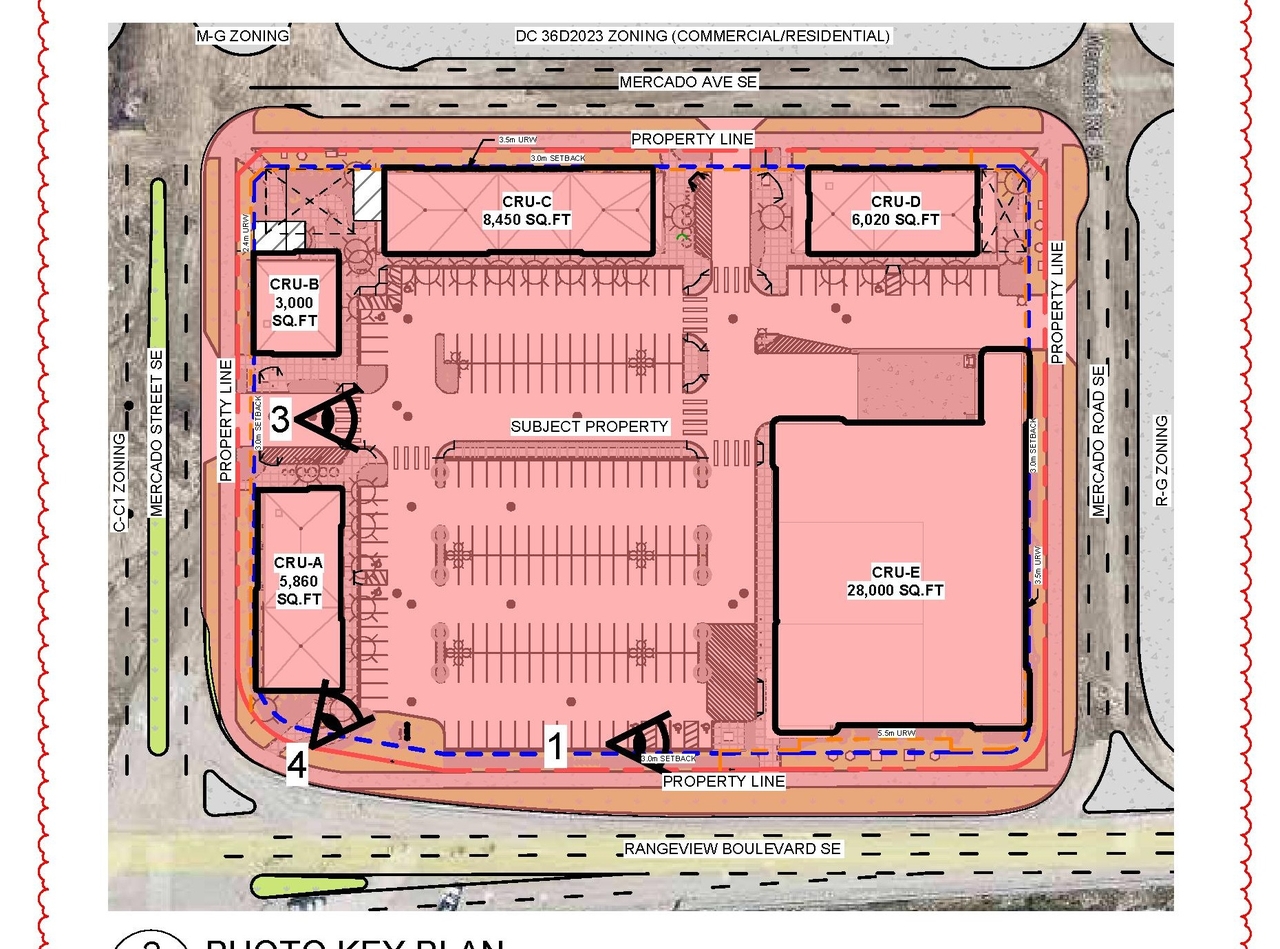 Construction site plan for project from page 9 of the file 'DP2025-06717 DMAP Plans Amended (19MB) 2026-07-31'