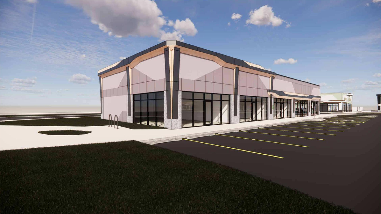 Rendering of building from page 10 of the file 'DP2025-06717 - DMAP DECISION RENDERED (24MB) 2026-09-21'