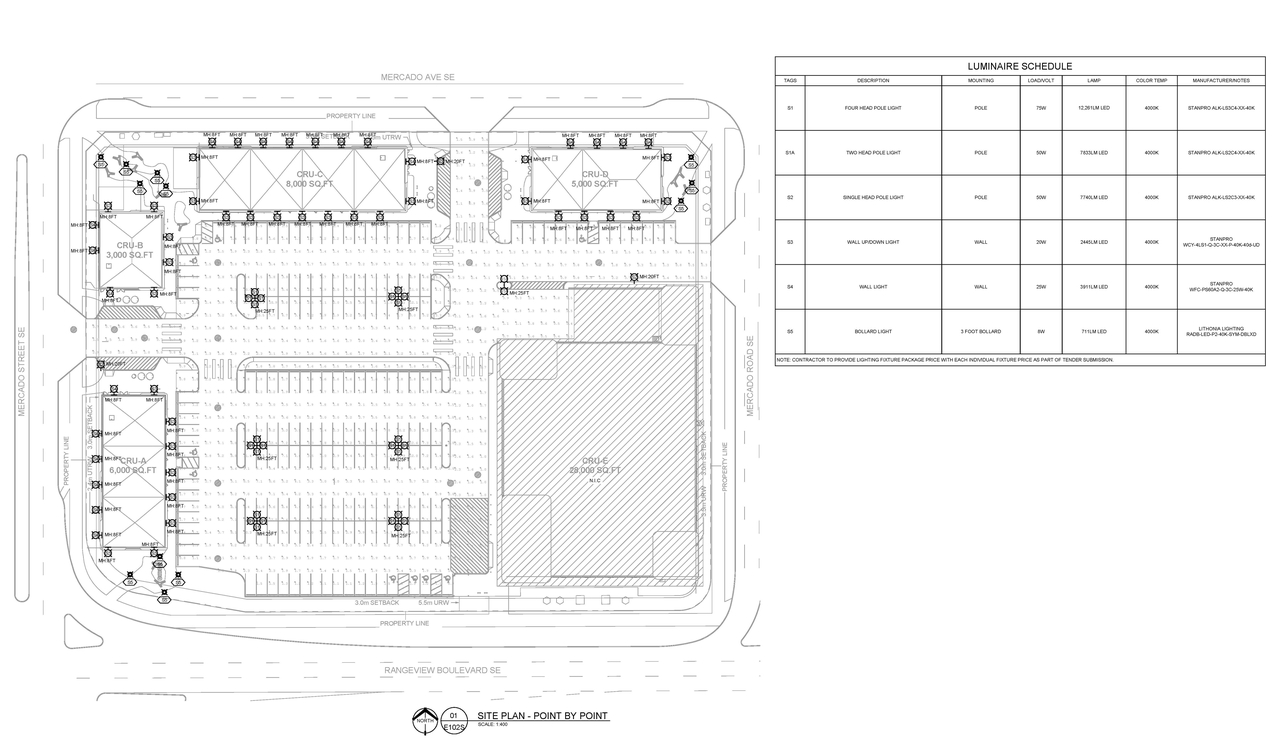 Construction site plan for project from page 7 of the file 'DP2025-06717 DMAP Plans Submitted 2025-12-08 (11MB)'