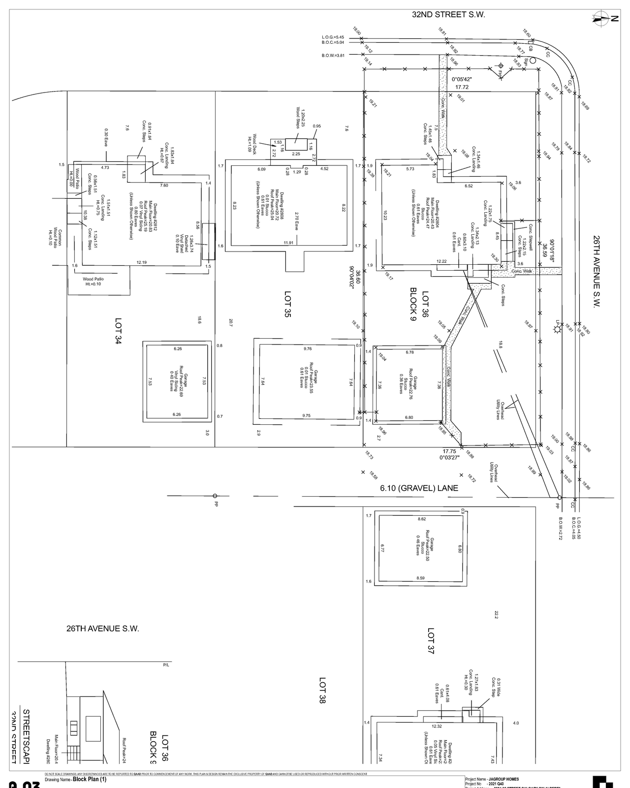 Construction site plan for project from page 3 of the file 'DP2025-06721 DMAP Plans Submitted (5MB) 2025-12-17'