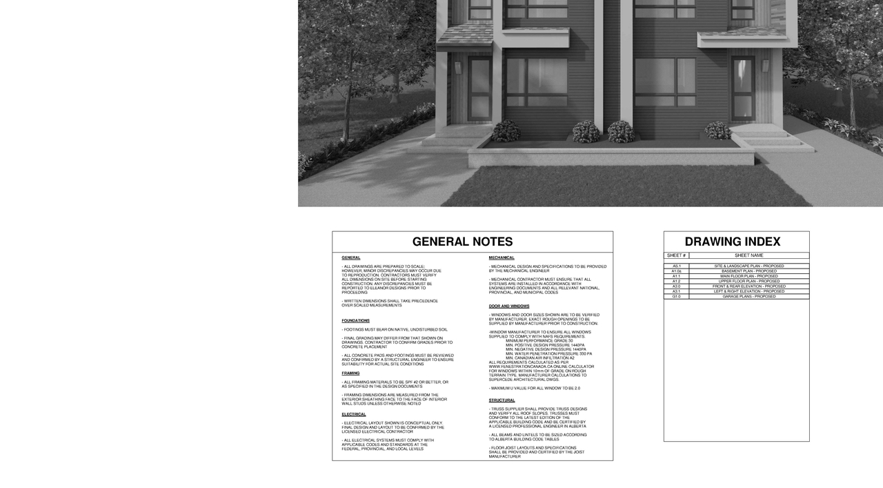 Floor plan for project from page 1 of the file 'DP2025-06748 DMAP Plans Submitted 2025-11-27 (2MB)'