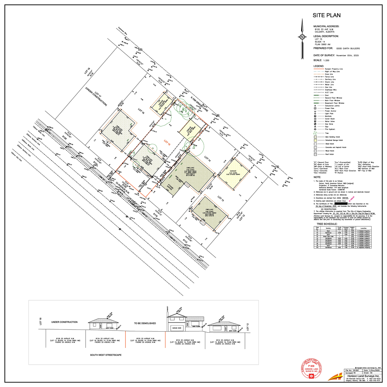 Construction site plan for project from page 6 of the file 'DP2025-06748 DMAP Plans Submitted 2025-11-27 (2MB)'