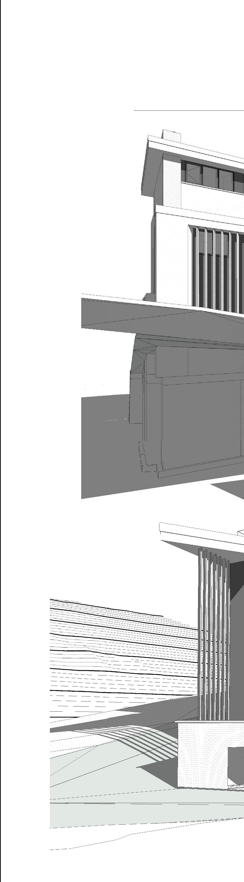 Rendering of building from page 1 of the file 'DP2025-06838 DMAP Plans (Amended) 2026-05-06 (2MB)'