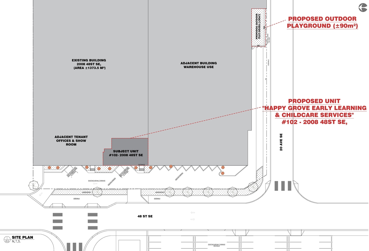 Construction site plan for project from page 1 of the file 'DP2025-06902 DMAP Amended Plans (1MB) 2026-06-16'